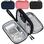 Travel Cable Organizer Bag – Waterproof Double-Layer Tech Case
