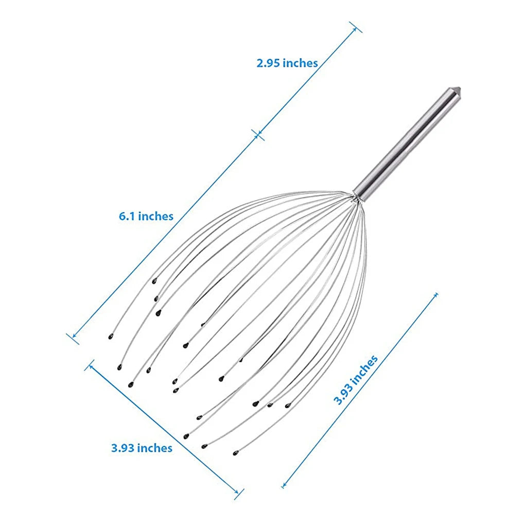 Head Massager – 20-Claw Stainless Steel Scalp Relaxation Tool